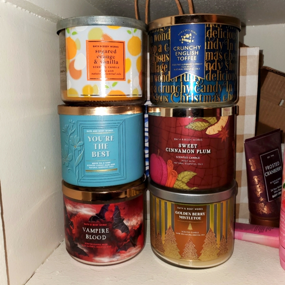 Empty Bath and Body Works Candle Jars